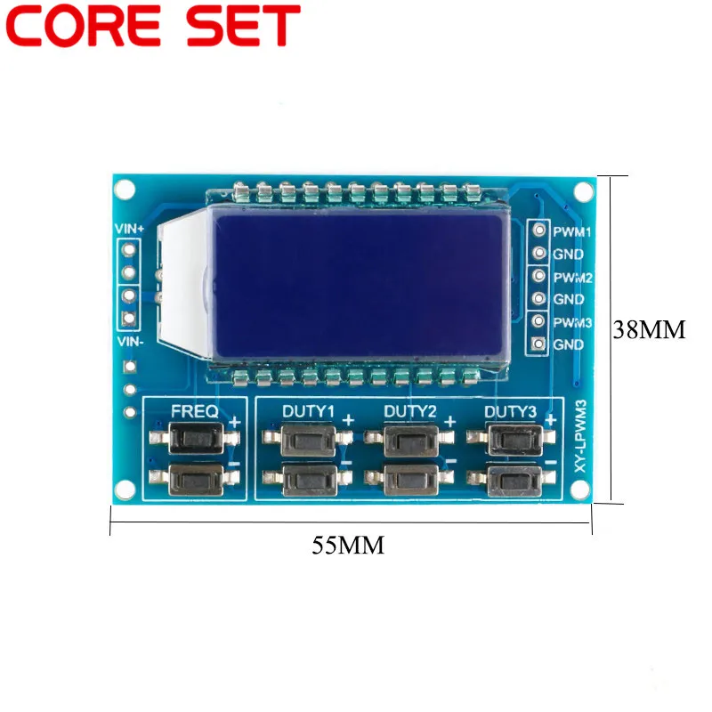 1Hz-150 кГц 3-сторонний выход генератор сигналов Регулируемый PWM импульсный модуль частоты Функция рабочий цикл модуль ЖК-дисплей Дисплей обновленная версия