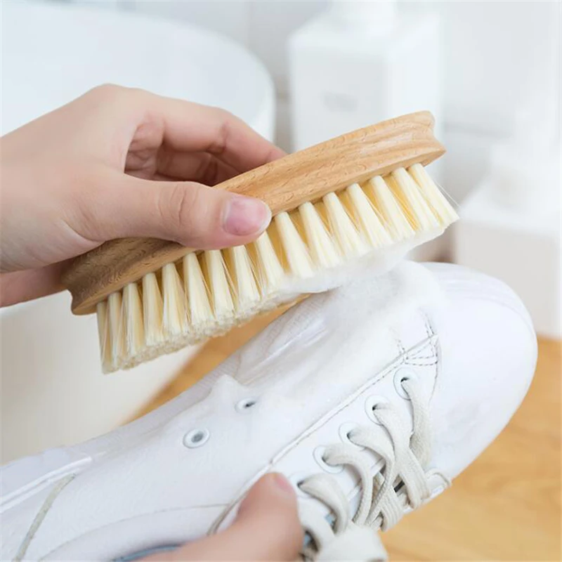 Soft Hair Leaf Shape Shoe Brush Multifunction Scrubbing Brushes Home