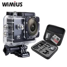 Wimius 4 К 1080 P 60fps действие Камера Full HD 2.0 “ЖК-дисплей Мини Wi-Fi Спорт CAM Go Водонепроницаемый 40 м Pro + защита Путешествия хранения DV сумка
