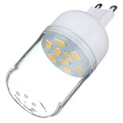 G9 3 Вт 9 SMD 5730 350LM светлое пятно Кукуруза лампа 110 В-120 В-теплый белый (2800 К-3000 К)