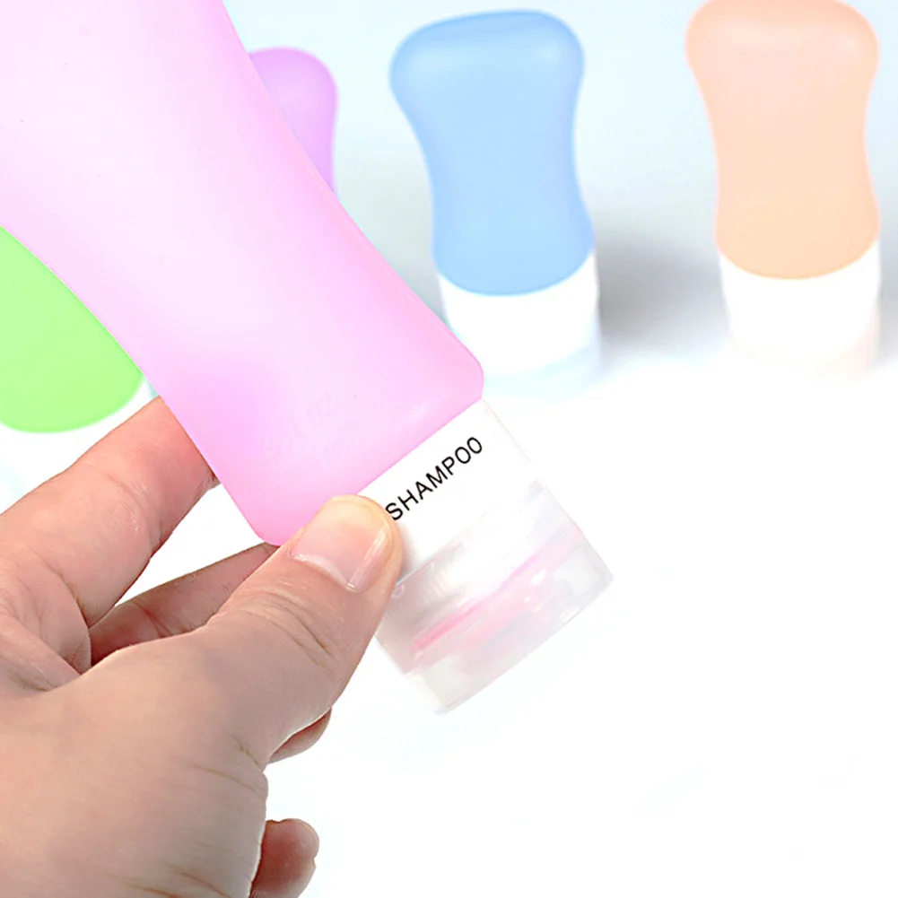 

Portable Travel Bottles Set Leak Proof Refillable Squeezable Silicon Toiletries Containers KG66