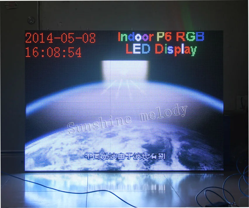 

P6 indoor full color LED display screen,SMD 3 in 1 RGB P6 LED module, Asynchronous Full color control system,Simple easy cabinet
