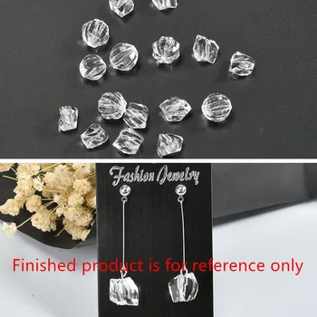 

New style 100pcs/lot transparent geometry Polygon/rounds shape resin beads diy jewelry earrings/bracelet pendant accessory