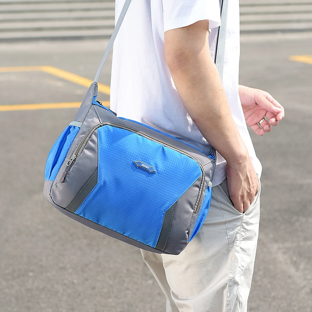

Women's Shoulder Bag Fashion Handbag Messenger Vintage Lightweight Nylon Purse Solid Zipper Waterproof Flap Crossbody Bag