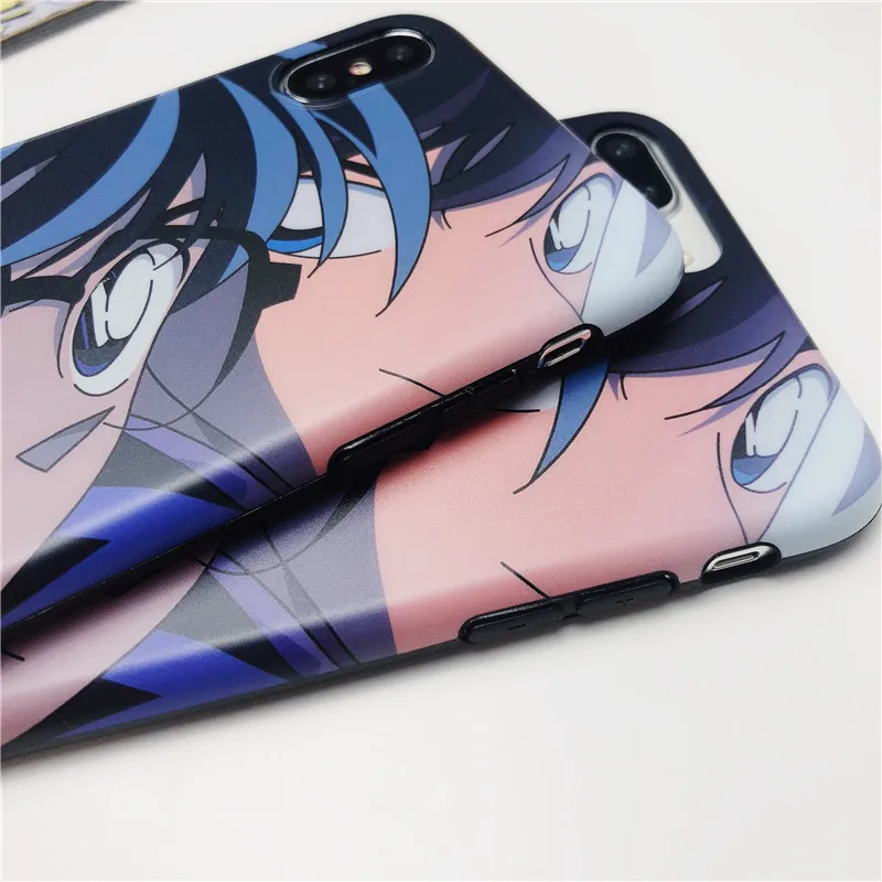 Чехлы для телефонов аниме Детектив Конан Kudou Shinichi Мягкий ТПУ чехол iPhone X 10 XS MAX XR 6 6S