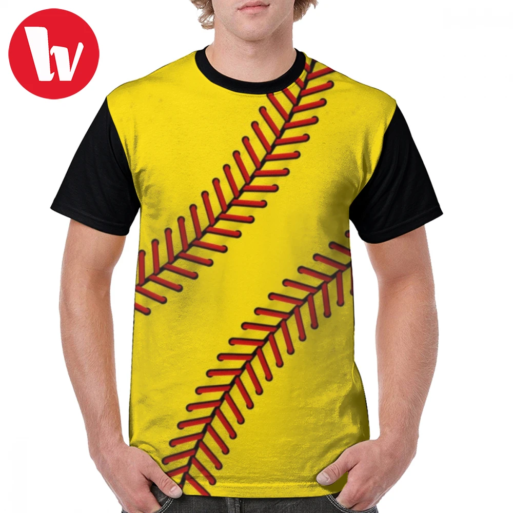 

Softball T Shirt Fast Pitch Softball T-Shirt Fashion Mens Graphic Tee Shirt Short Sleeves Plus size Print Cute Polyester Tshirt