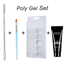 Маникюрный набор для ногтей лак для ногтей гель продлевающий половой акт УФ светодиодный замочить off гель для ногтей пилочка для трафаретов комплект MH88