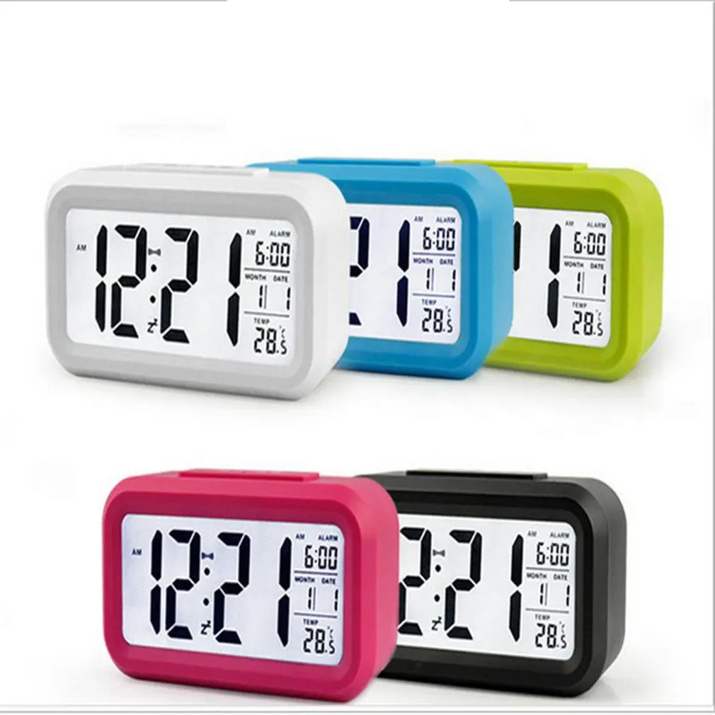 

Silent Alarm Clock Night Light Induction Large Screen Clock Fashion Clock