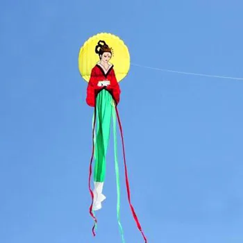 free shipping high quality 8m chinese princess large soft kite with handle line flying toys kite fabric albatross kites wei free shipping high quality large dual line stunt kites with handle line weifang kite factory outdoor flying toys albatross kite