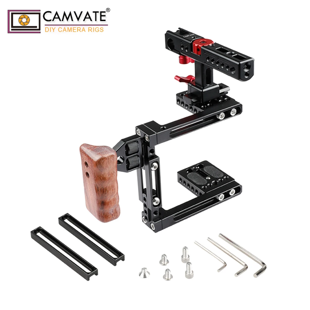 

CAMVATE Dual-use Adjustable Cage with NATO Handle for 5D MarkIII C1725