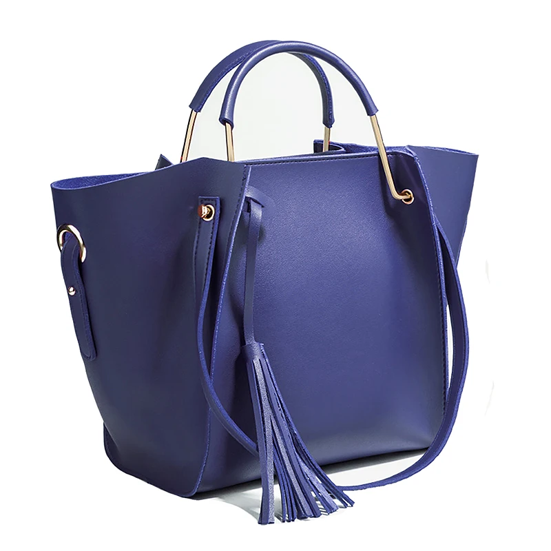 2Pcs/Sets Women Bag Set Top-Handle Big Capacity Female Tassel Handbag Fashion Shoulder Bag Purse Ladies PU Leather Crossbody Bag 2Pcs/Sets Women Bag Set Top-Handle Big Capacity Female Tassel Handbag Fashion Shoulder Bag Purse Ladies PU Leather Crossbody Bag