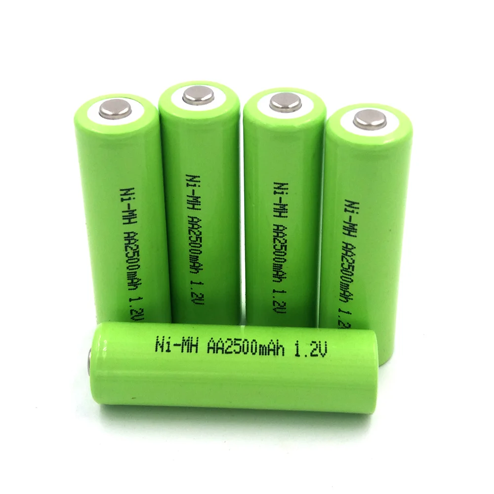 AA 2500mAh 4 шт. перезаряжаемые батареи NI-MN наконечник батареи камера игрушечные часы фонарик дистанционное управление