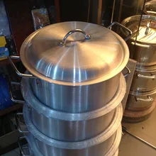 5 шт./компл. толстый набор алюминиевых кастрюль многоцелевой кастрюля для супа, набор кухонной посуды panela инструменты для приготовления пищи большой цветочный горшок