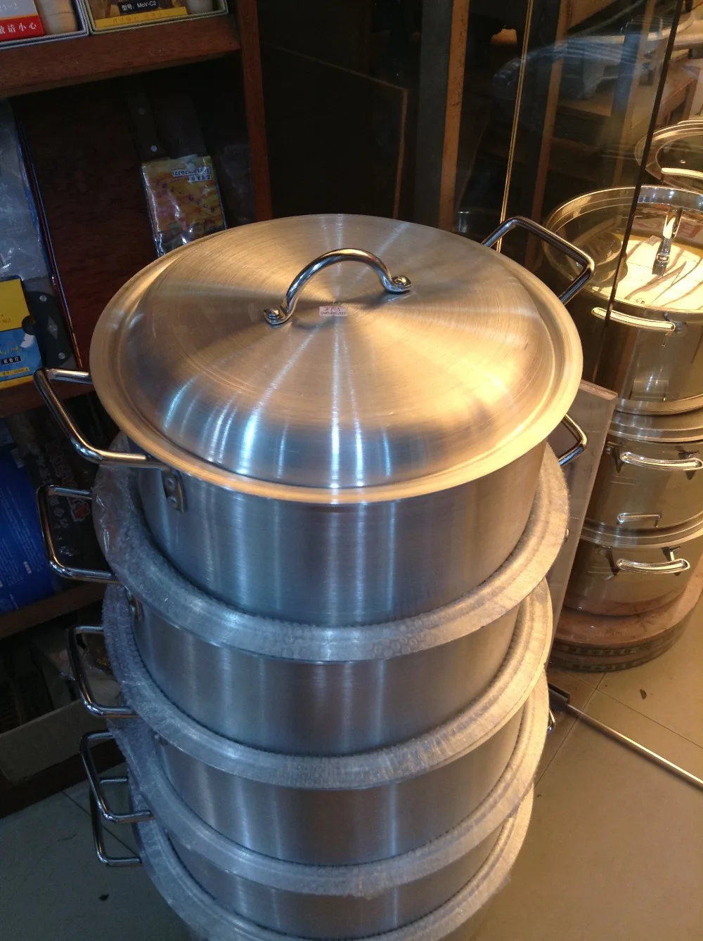 5pcs/set Thick Aluminum pot set multi purpose pot soup pot cookware set