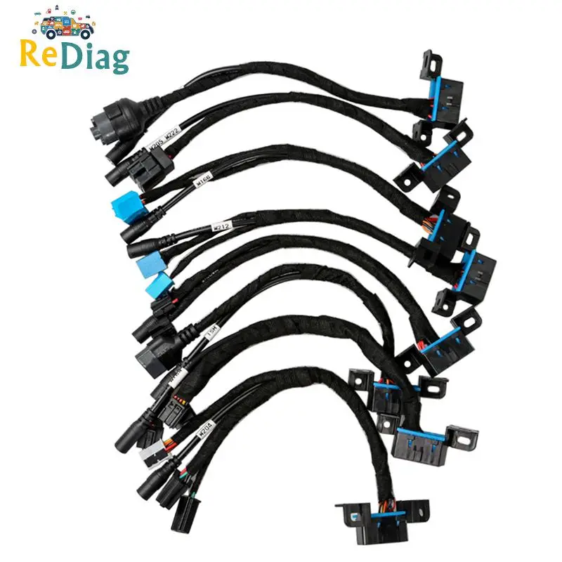 

EIS/ELV Test Line 8 Cables For Mercedes Test Line For W204 W212 W221 W164 W166 W205 W222 Works Together with VVDI BGA