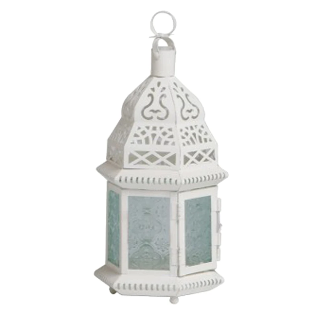 High Quality Romantic Glass Moroccan Style Candle Lantern - Great for Indoors/Outdoors Parties Weddings Workmanship crafts