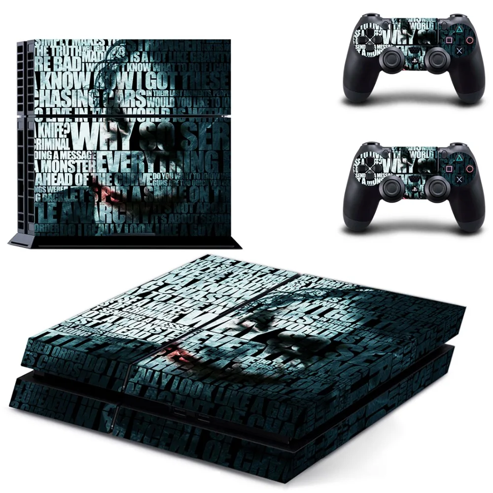 DC Джокер Бэтмен Супермен фильм наклейка для PS4 Стикеры Наклейка виниловая для sony Playstation 4 консоли и 2 контроллеры наклейка для PS4 Стикеры