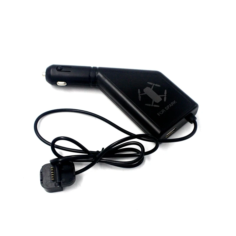 Car Charger for DJI Spark Battery and Remote Controller Charging Hub Car Connector USB Adapter