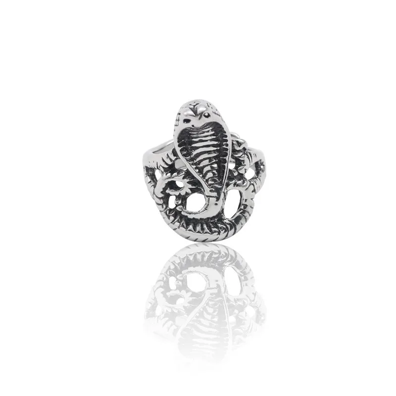 

Gothic Cobra Snake Rings Vintage Punk Animal Ring For Men Women Cool Man Biker Finger Jewelry Snake Accessories Dropshipping