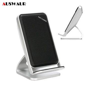 

10W Fast Wireless Charging Stand for iPhone 8 X XS XR MAX Samsung S10 Plus QI Quick Wireless Charger Dual Coils Dual Cooling