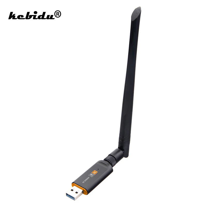 Kebidu 1200 Мбит/с Двухдиапазонная 2,4G& 5G сетевая карта USB3.0 беспроводной Wifi адаптер с антенной 802.11ac стандарт для настольного ноутбука