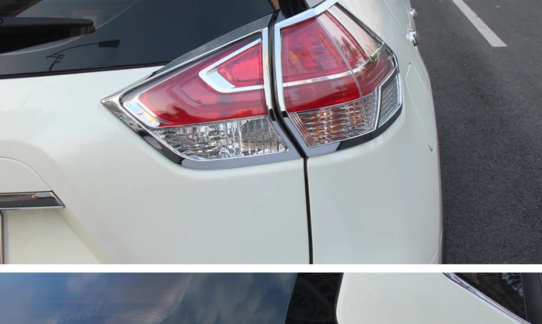 For Nissan X-Trail T32 2014 to 2016 Rear light cover Tail lamp Trim XTrail X Trail ABS Chrome Decoration Car-Styling Accessories