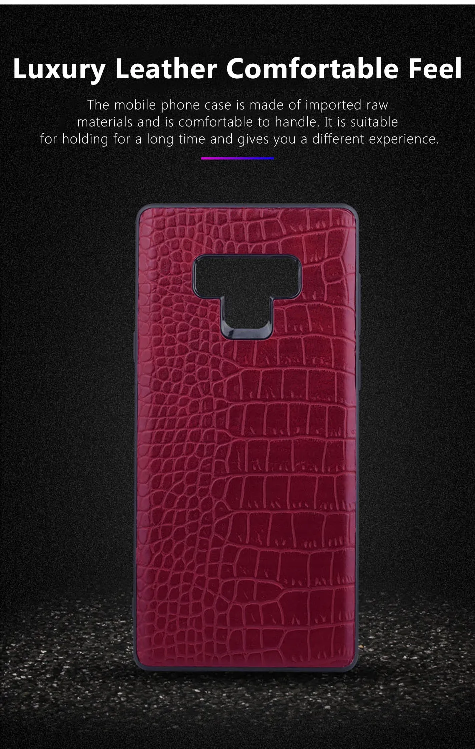 !ACCEZZ Luxury Crocodile Skin Phone Case For Samsung Galaxy Note9 Cover Soft TPU Protective Shell Capa Coque PC Hard Frame Cases (2)
