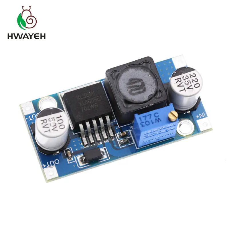 

Free Shipping XL6009 DC-DC Booster module Power supply module output is adjustable Super LM2577 step-up module