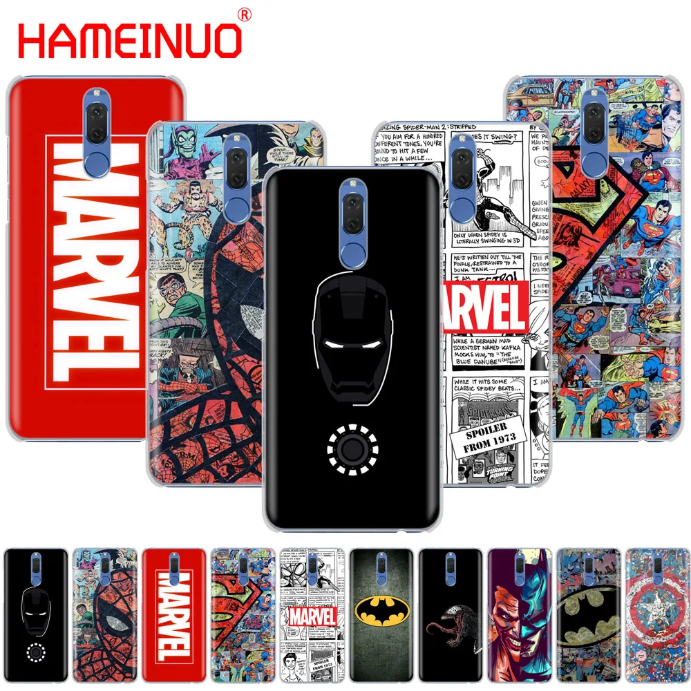 

HAMEINUO The Avengers batman marvel coque Cover phone Case for Huawei NOVA 2 2S 3e PLUS LITE P smart enjoy 7s mate 7 8 9 10 pro