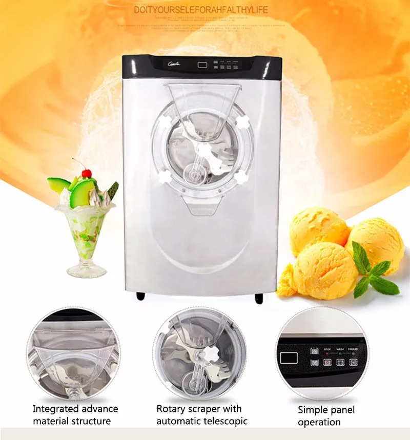Коммерческий полный автоматический BQ22T настольный жесткий мороженое машина, мороженое машина, мороженое машина 1 шт