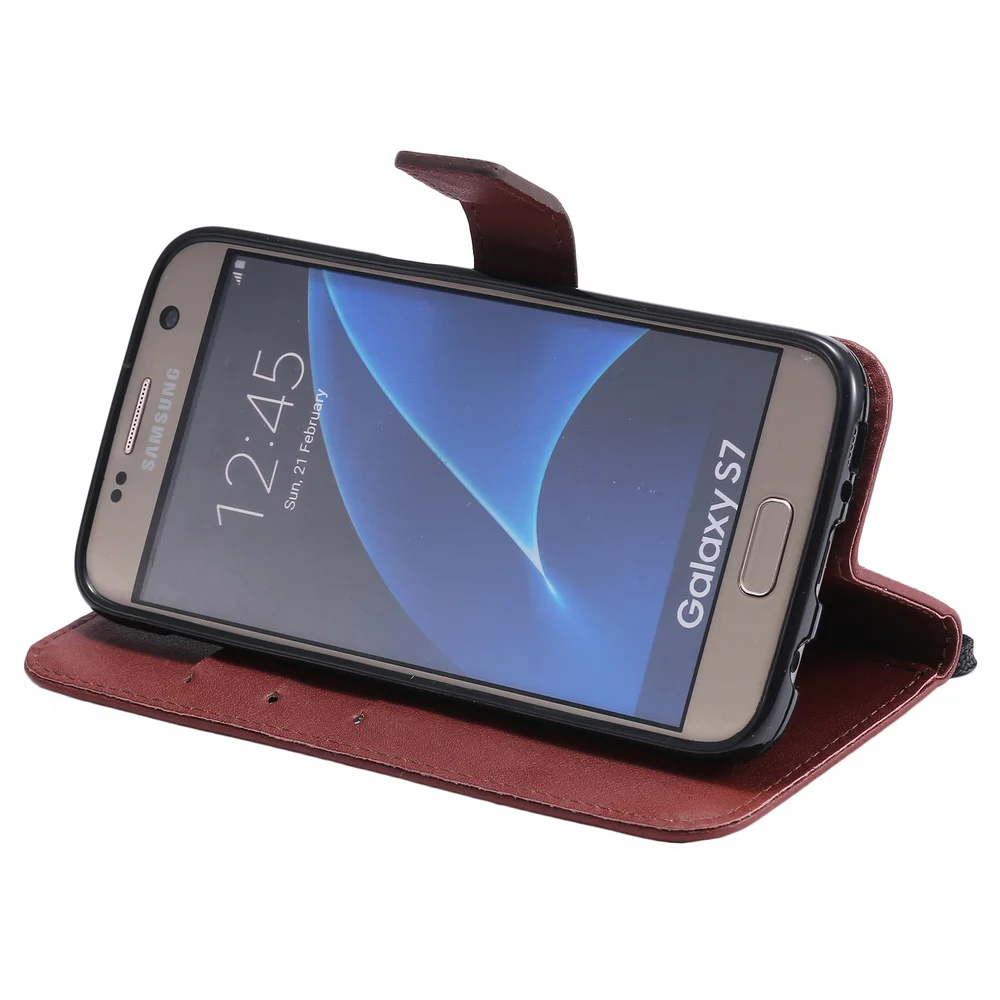 Чехол бумажник с откидной крышкой для Samsung Galaxy S7|Чехлы-портмоне| |