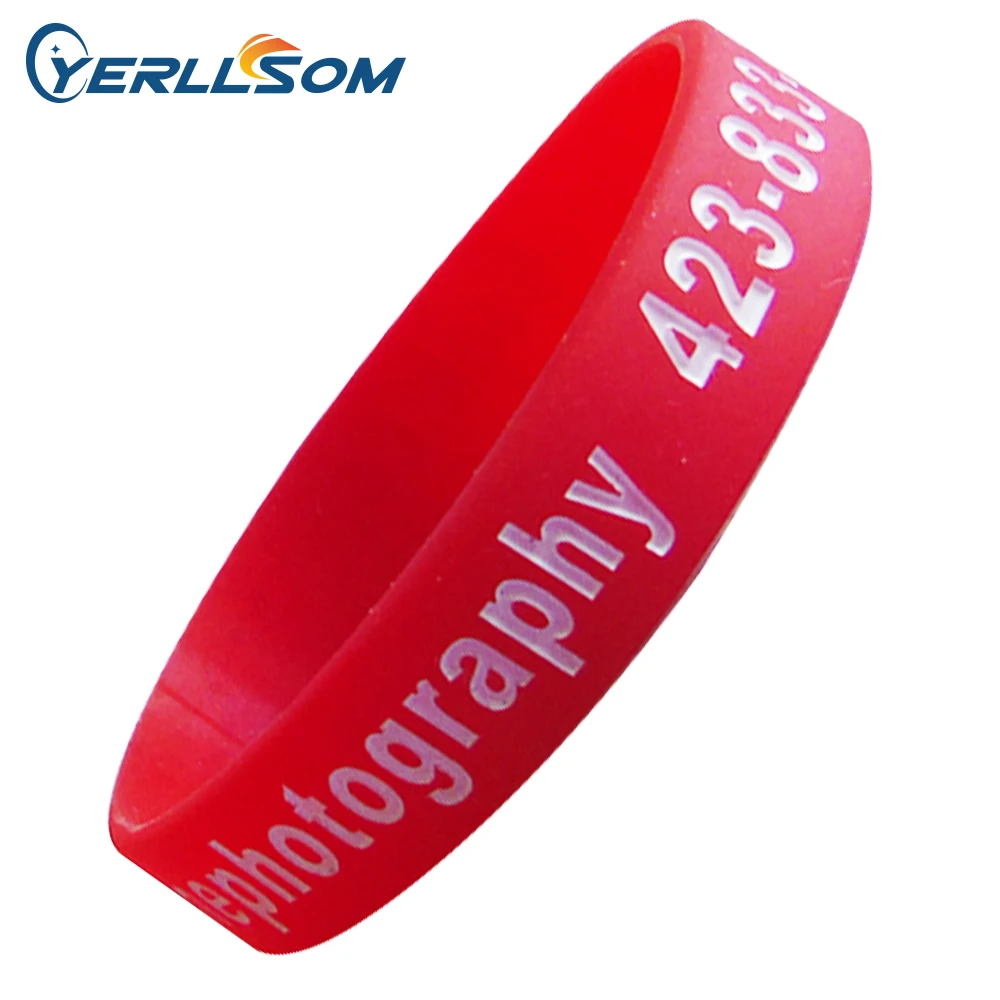 1400pcs/Lot High Quality Custom Personalized Rubber Bands for promotional gifts Y060315in