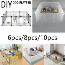Pequeno animal gaiola dobrável animais de estimação cães playpen caixa cerca cachorro canil casa exercício gaiola treinamento filhote de cachorro gatinho espaço cão supplie