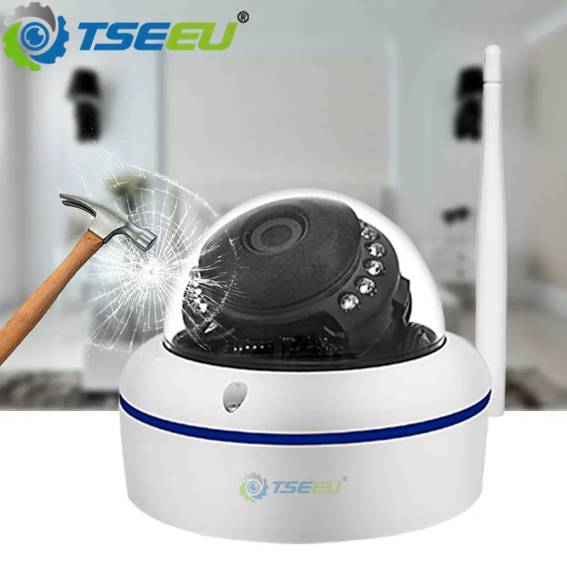 Tseeu высокое качество 960P 1080P HD wifi купол защищенная от умышленной порчи ip камера 20 м