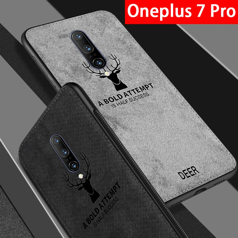 

Durable Cloth phone case for Oneplus 7 Pro Soft TPU Cover on the One Plus 7 Pro plus7pro oneplus7pro Anti-fall protective cases