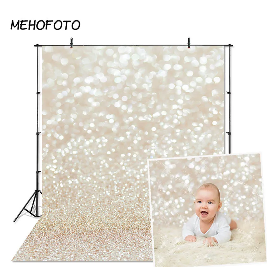 Photography Backdrop for Photo Studio Glitters Light Bokeh Christmas Abstract Bokeh Halo Professional Background Props