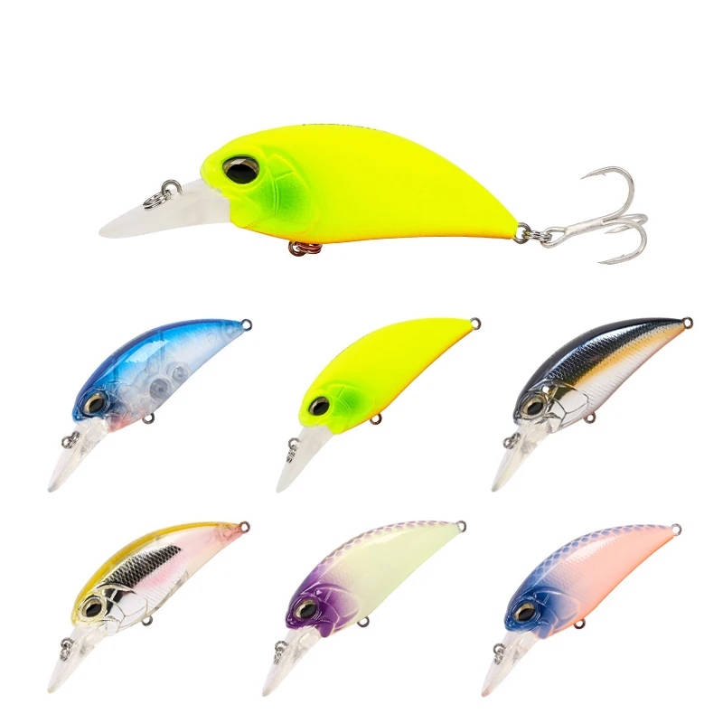 Trulinoya маленькие Fat Crank рыболовные приманки 60 мм 15 г тяжелые Crankbait глубина воды жесткая приманка искусственная наживка Тройной крюк воблер