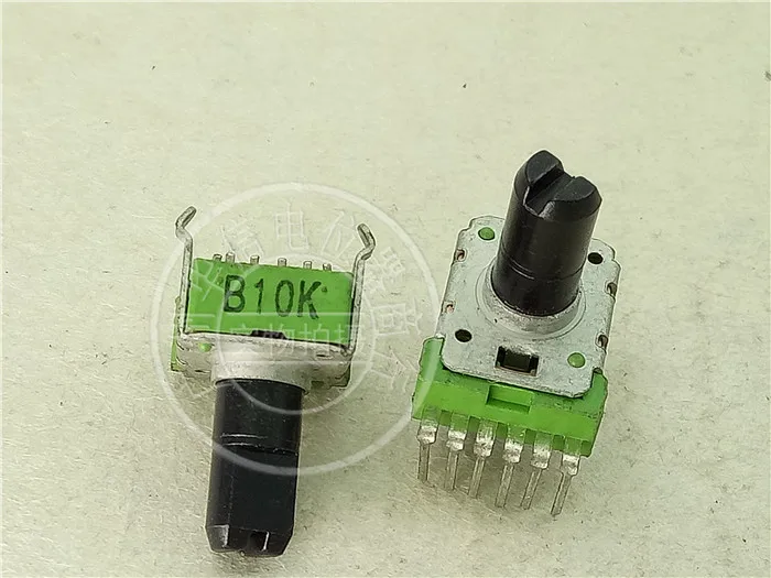 Original new 100% import R151T 142 TYPE vertical double potentiometer 6pin B10K handle length 13MMF (SWITCH) | Обустройство дома