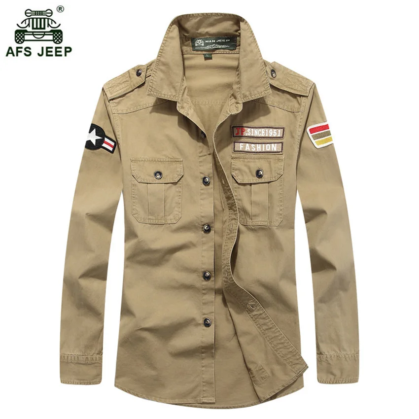 Men's Combat Shirt U.S Military Shirt Breathable Brand Long Sleeve