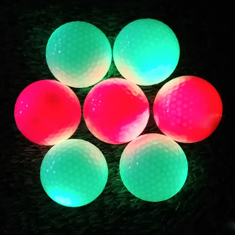 2 шт. ночной трекер светящийся свет светящиеся мячи для гольфа мигающий светодиодный электронный гольф
