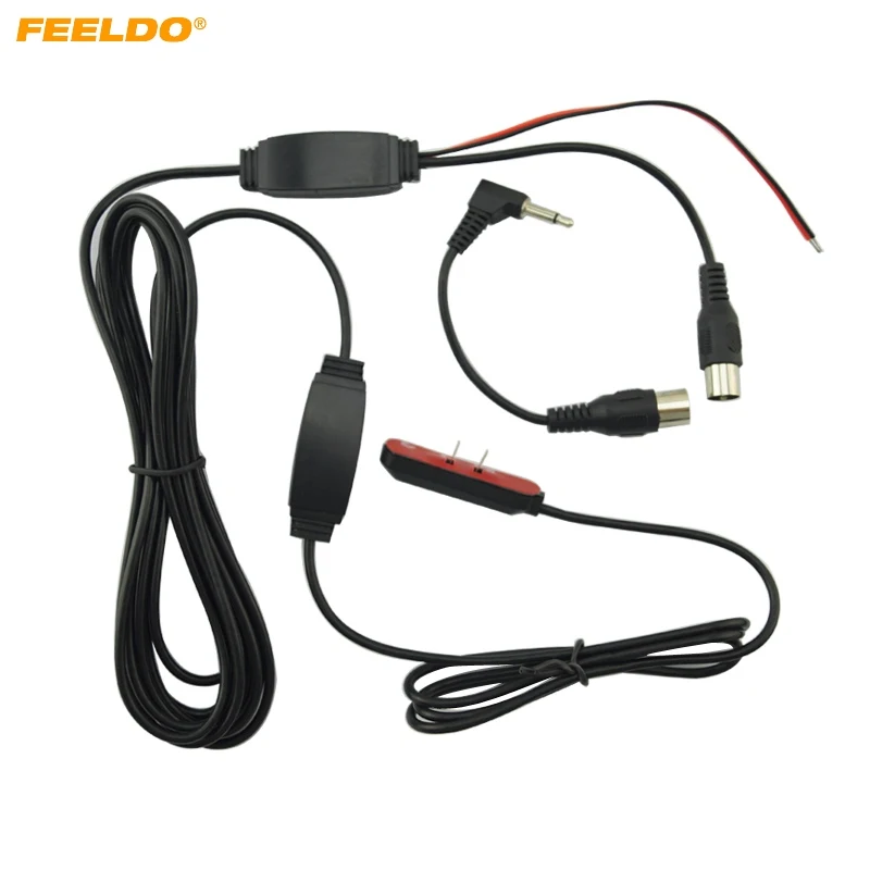 

FEELDO 1Set Tiny Car Window IEC Active Digital TV antenna With Built-in Amplifier #AM4585