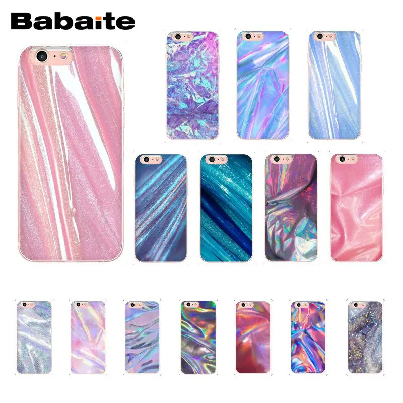 

Babaite Pink Glitter holographic aesthetic Art Phone Case for iphone 11 Pro 11Pro Max X XS MAX 6 6S 7 7plus 8 8Plus 5 5S XR