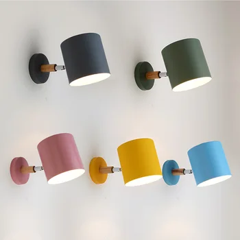 

Creative color wall lamp home living room sofa wall lamp porch aisle corridor lights bedroom bedside wall lamp mx4181449