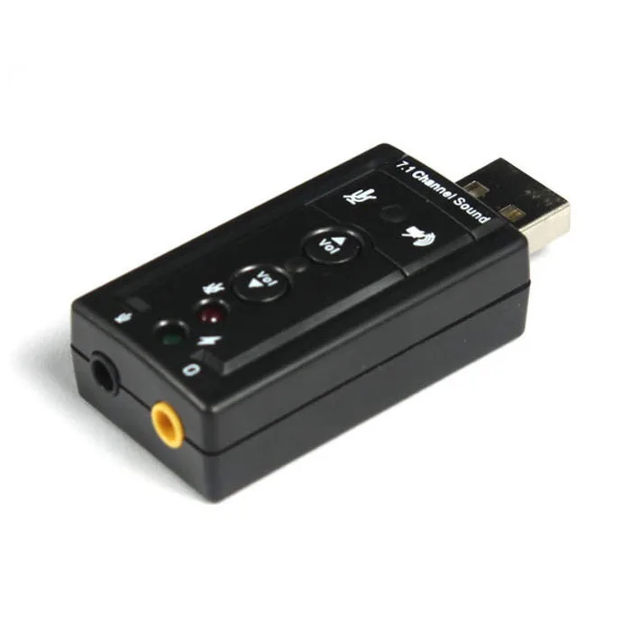 

USB External 7.1 Channel Audio Device Sound Card Adapter For Laptop PC Computer Suppion