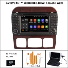 Android 5.1 Jogador DO CARRO DVD para MERCEDES Benz Classe S W220 S280 S320 S350 S400 S420 S430 S500 S600 Navegação GPS Wifi 3G
