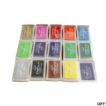 

15Pcs Kids Fingerprint Painting Colorful Ink Pad Stamp Partner Baby DIY Art Craft Seal Graffiti Tool Early Educational Toy May06