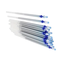 20 шт. 0,7 мм наконечник гель Серебряный тон чернильная ручка запасная Замена