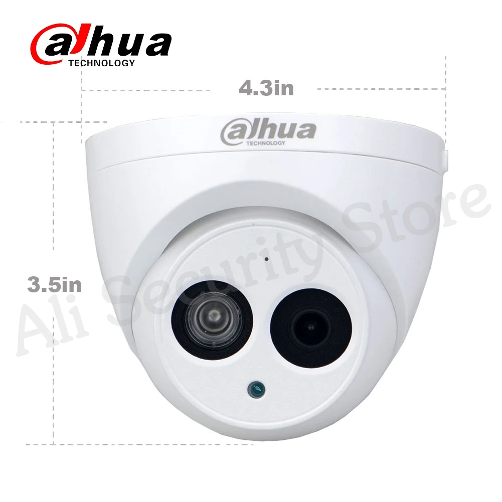  Dahua IPC-HDW4433C-A 4MP HD POE Network Starnight IR Mini Dome IP Camera Built-in MiC Onvif CCTV Ca