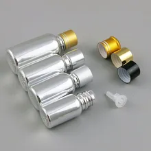 5/10/20/30/50/100 мл Краски серебро Стекло бутылка с возможностью заправки жидкости духи эфирные масла бутылочки контейнеры флаконов 20 штук