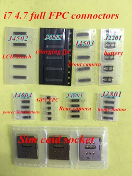 

10pcs for iphone 7 4.7 FPC connoctors , J4502,J4101,J4503,J2201,J4504,J4501,J3801, GPS ,sim card reader